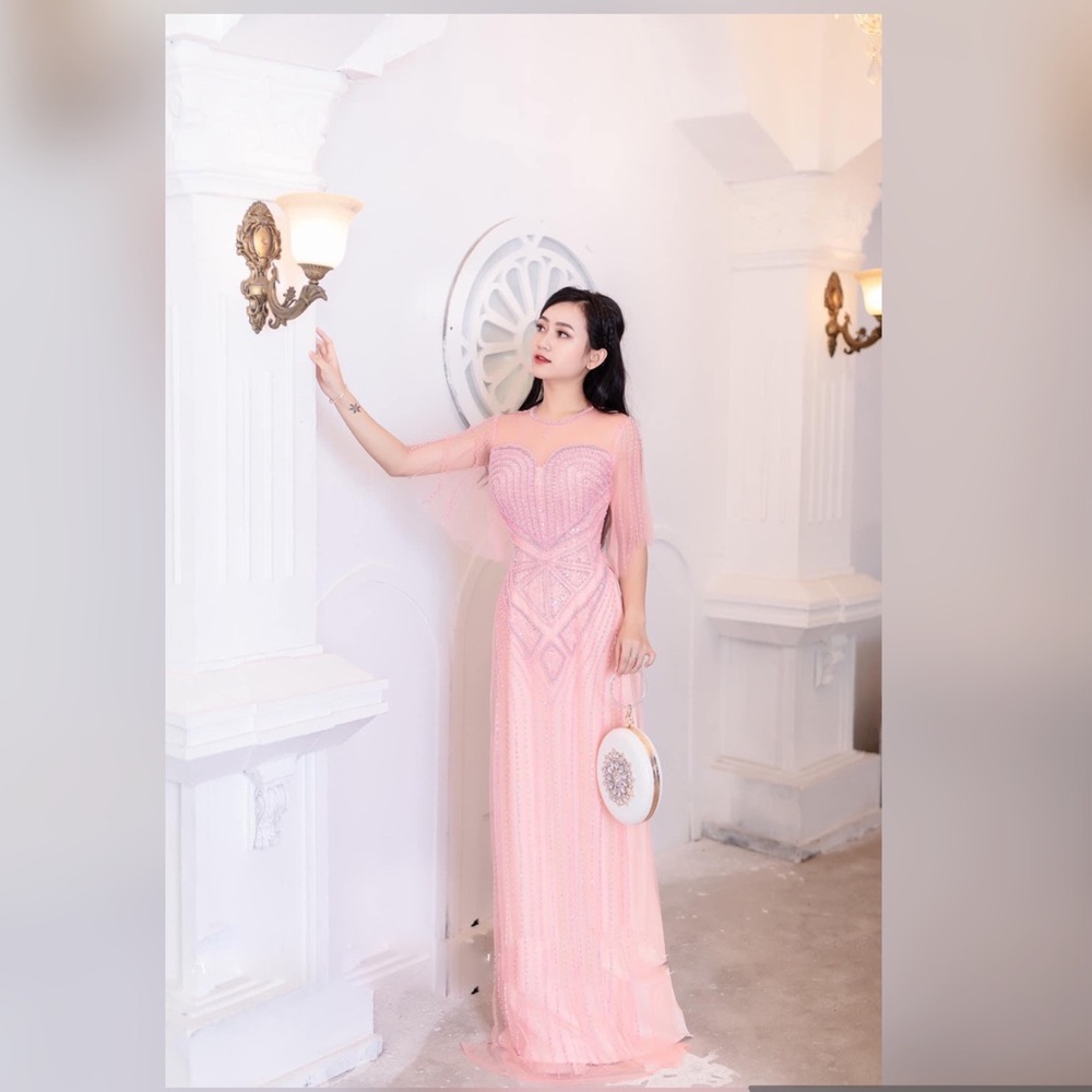 Áo Dài Thiết Kế . Size L